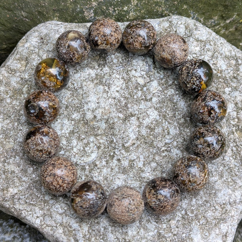 Bracciale perle ambra - bracciale,