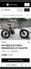 Bici elettrica Fat Bike pieghevole con accessori