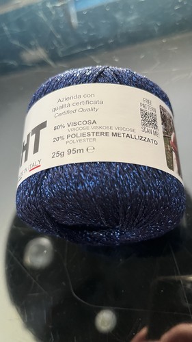 Gomitolo laminato blu mondial - gomitolo,