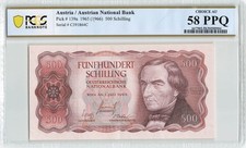 AUSTRIA 500 Schilling 1965