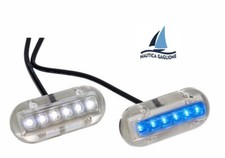 FARETTO A 6 LED SUBACQUEO DA PLANCETTA - LUCE SUBACQUEA 6 LED PER BARCA GOMMONE