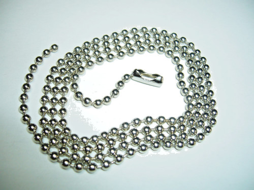 Collana catena sfera acciaio - collana,