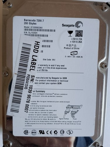 Seagate 200 hard disk disco - 200,