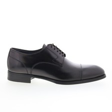 Scarpe Oxford e stringate Di Bianco Bergamo uomo pelle marrone punta cappuccio