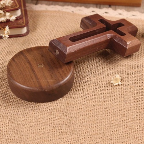 Croce magnetica legno di - magnetica,