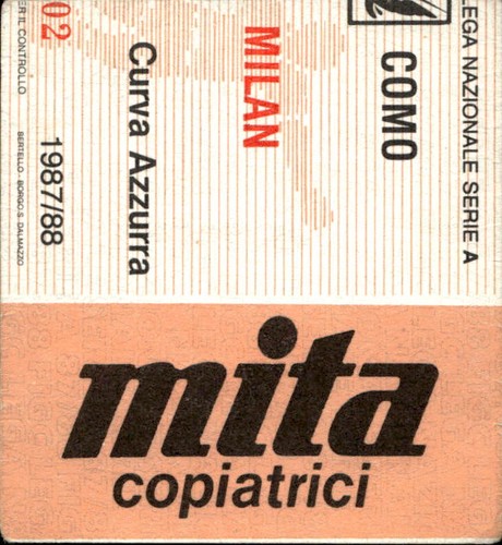 Biglietto calcio partita