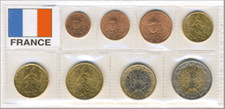 FRANCIA - SERIE 8 MONETE EURO