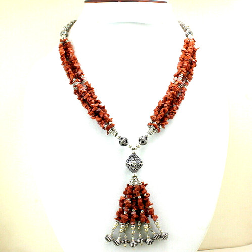Collana pietra solare rossa - solare,
