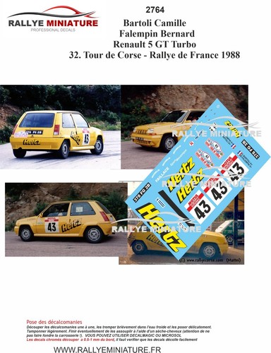 Decals ref 2764 - 2764, renault