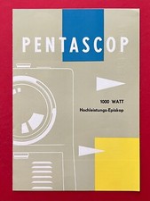DDR pubblicità prospetto VEB fotocamera Kinowerke Dresda 1959 PENTASCOP episcopio (F22140