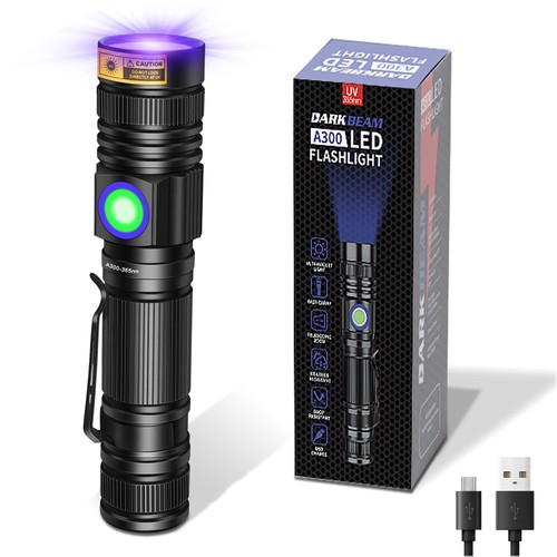 Torcia 365nm ricaricabile - 365nm,