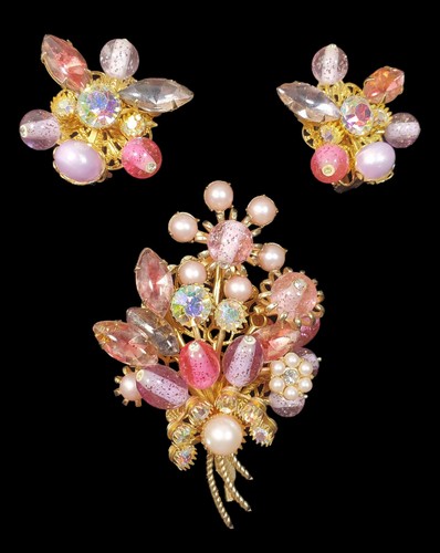 Orecchini vintage rosa - rosa, viola