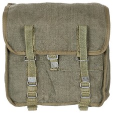 TASCAPANE MILITARE POLACCO USATO IN CANVAS DI COLORE VERDE