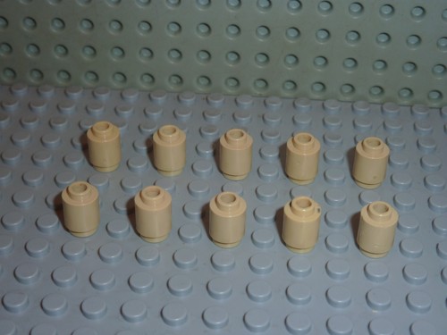 Cylindre tan lego ref - tan,