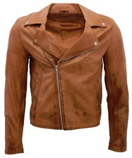 Giacca Biker Slim Fit In Pelle
