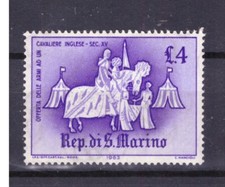 Francobolli San Marino 1963 Giostre e Tornei 4 L. MNH  SAS635