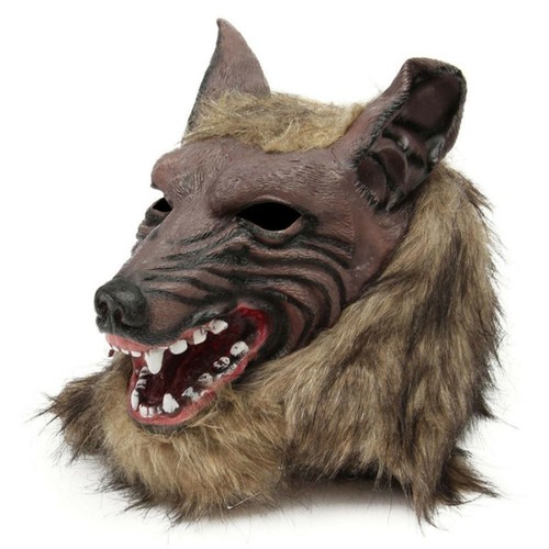 Maschera testa lupo in - maschera,