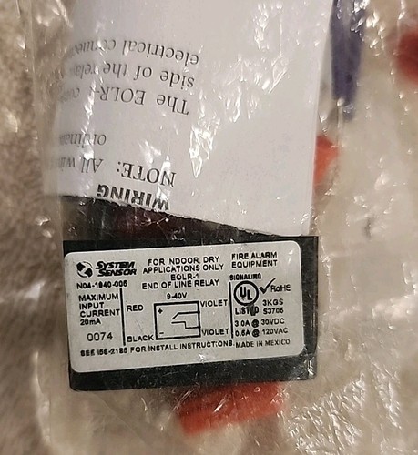 Honeywell system sensor eolr - system, eolr-1