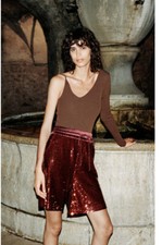 Zara Sequin Shorts 