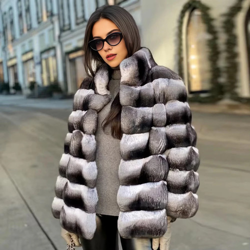 Cappotto pelliccia cincillà