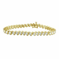 Bracciale tennis con diamante