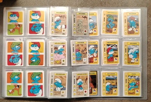 Lotto 161 card puffi conad - 161,