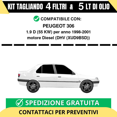 Tagliando per peugeot 306 - peugeot, 1.9
