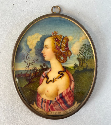 Miniatura ritratto ovale - miniatura,
