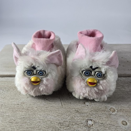 Ciabatte furby bianche rosa - furby,