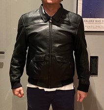 Introvabile Giacca Di pelle Triumph con protezioni Gomiti E Spalle Da Uomo.