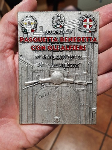 Placca raduno 2025 vespa club - placca,