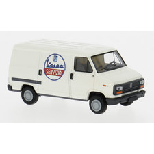 FIAT DUCATO VESPA SERVICE 1982 WHITE 1:87 Brekina Camion Modellino Nuovo