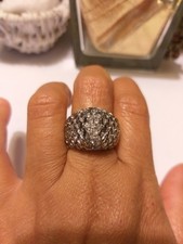 Anello marca Just Cavalli con Zirconi in acciaio stainless steel buon condizione