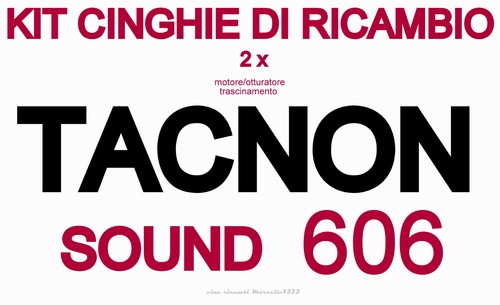 Kit cinghie ricambio 2 x - cinghie,