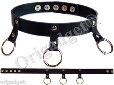 COLLARE  3 ANELLI TRIPLO GUINZAGLIO ANELLO FERRO