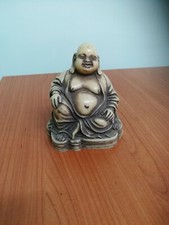 Statua Buddha Color Avorio Vintage Anni '80