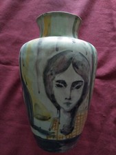 Bassanelli ,Roma anni '60 .Vaso in maiolica