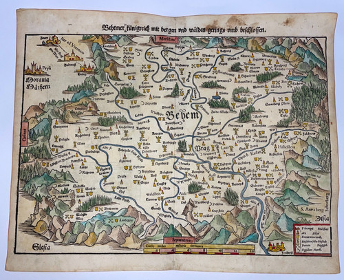 Boemia 1564 sebastian munster - boemia,