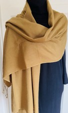 Pashmina originale 70% cashmere 30% seta beige 200x80cm ottime condizioni