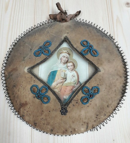 Antico scapolare stoffa - antico, e