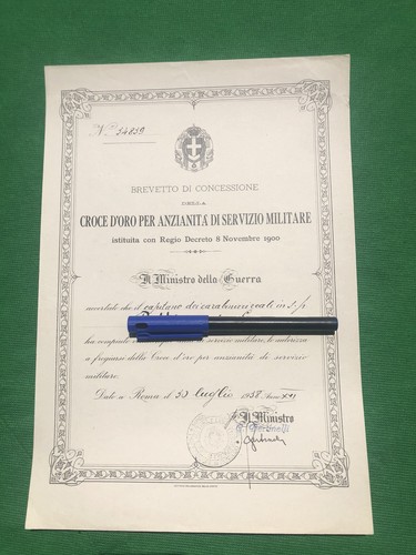 Diploma attestato per medaglia - diploma,