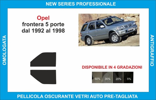 Pellicole oscuranti vetri opel - oscuranti,