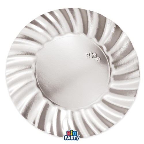 Sottopiatti wavy argento 30cm - wavy,