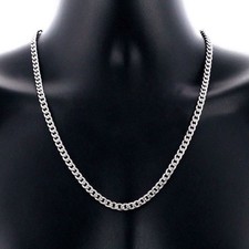 Collana acciaio inox elegante Collana maglia grumetta inossidabile Uomo
