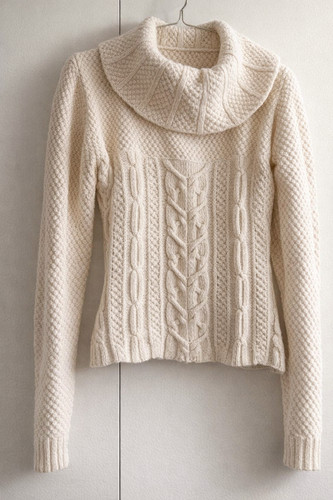 Maglia trecce collo - maglia,