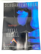 Poster Total Recall/Acclaim's Power Line-Up NES Arnold Schwarzenegger vintage raro