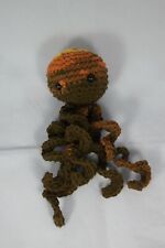 Polipo uncinetto, neonato e prematuri, sfumato marrone, cotone,occhi sicur,nuovo