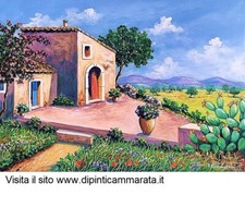 Quadri dipinti di paesaggi e