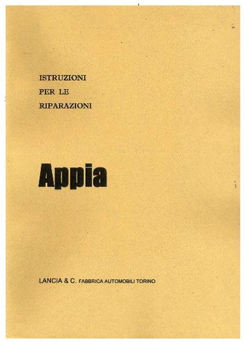 Lancia appia serie - 1-2-3,