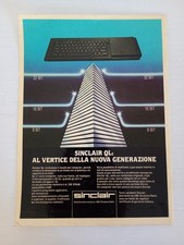 Sinclair QL Spectrum Pubblicità 1984 Italian Magazine Advertising 27x20 cm